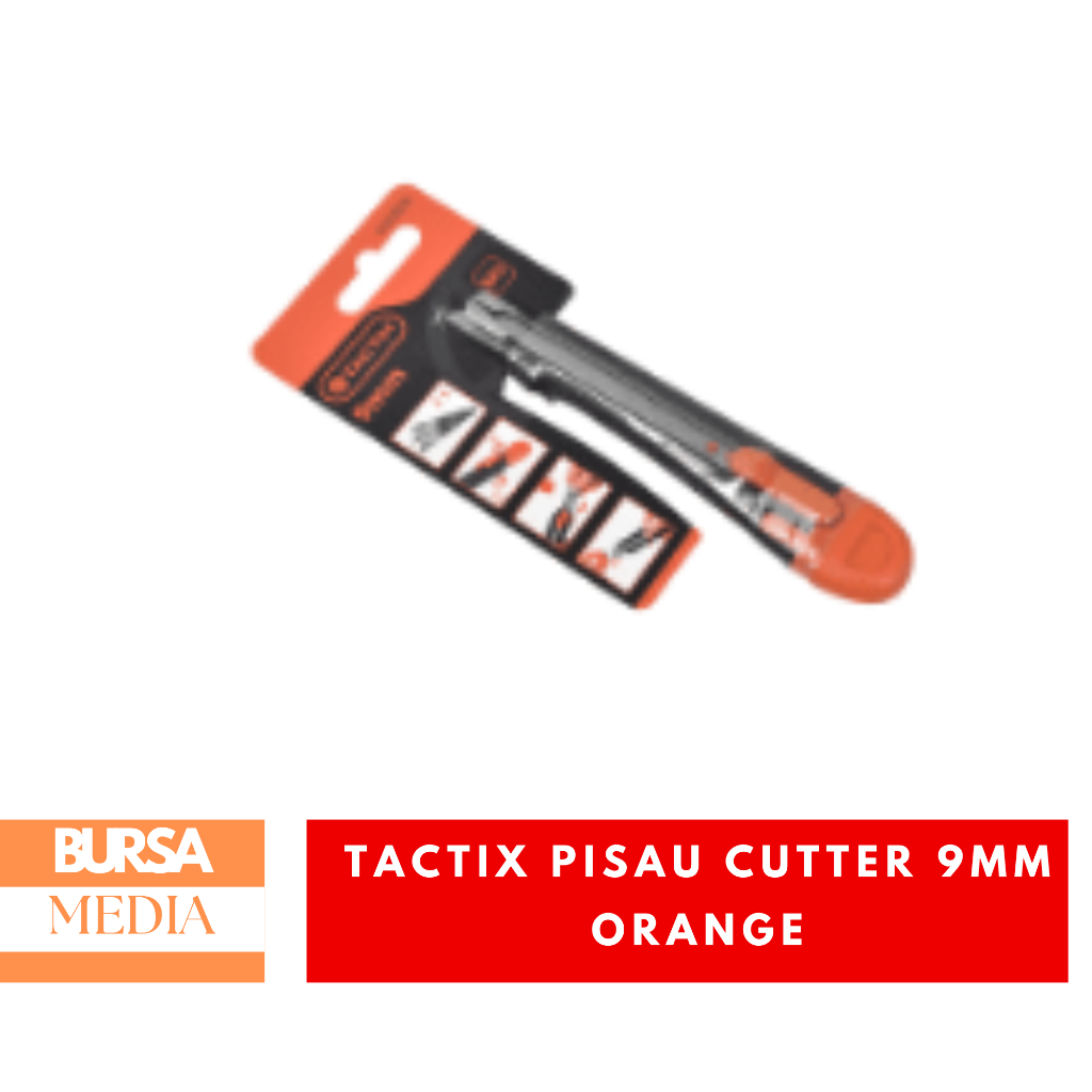 

Tactix Pisau Cutter 9mm Orange Snap Off Knife Kokoh dan Tajam