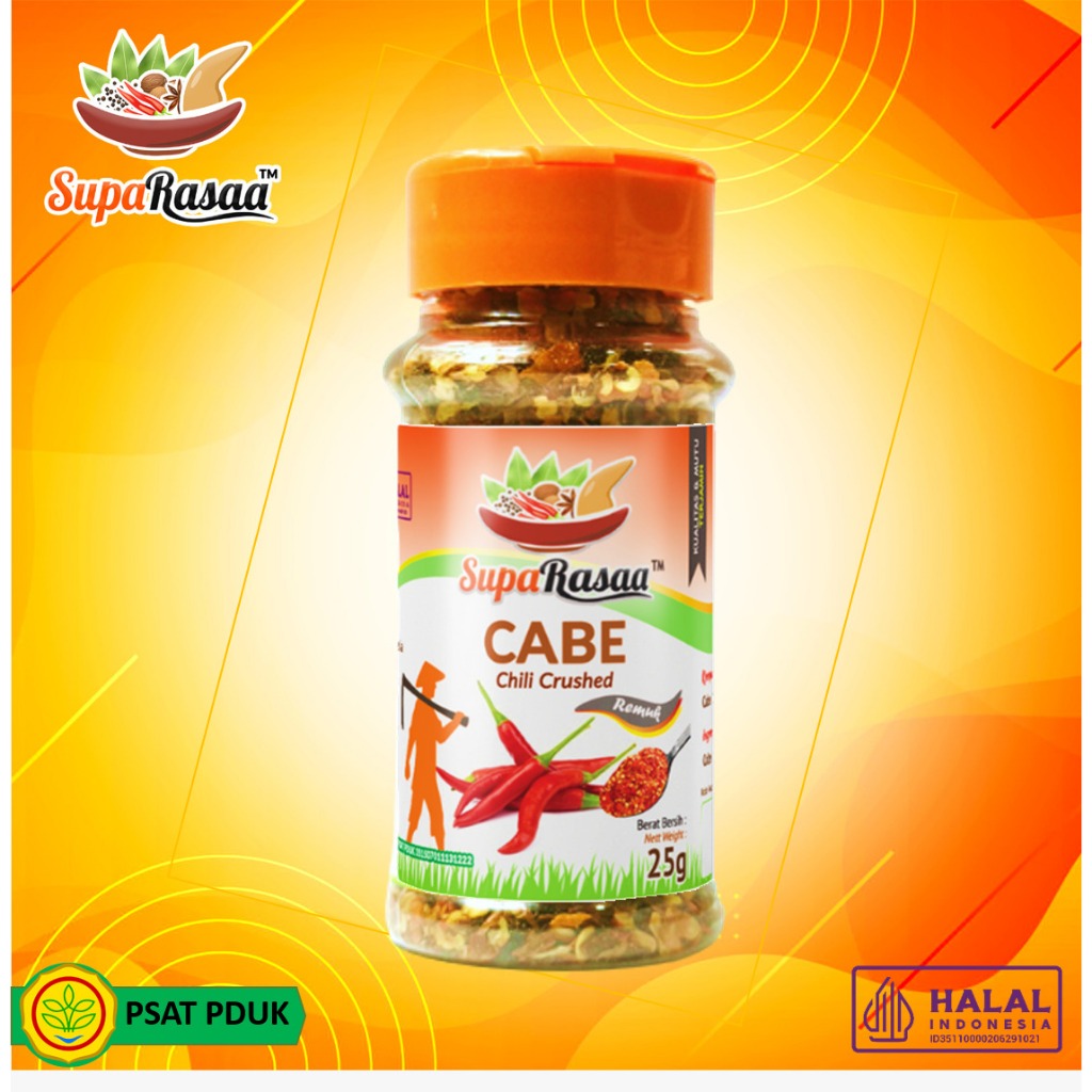 

Cabe Crushed Kemasan Botol 25Gr - Sensasi Pedas Praktis & Serbaguna