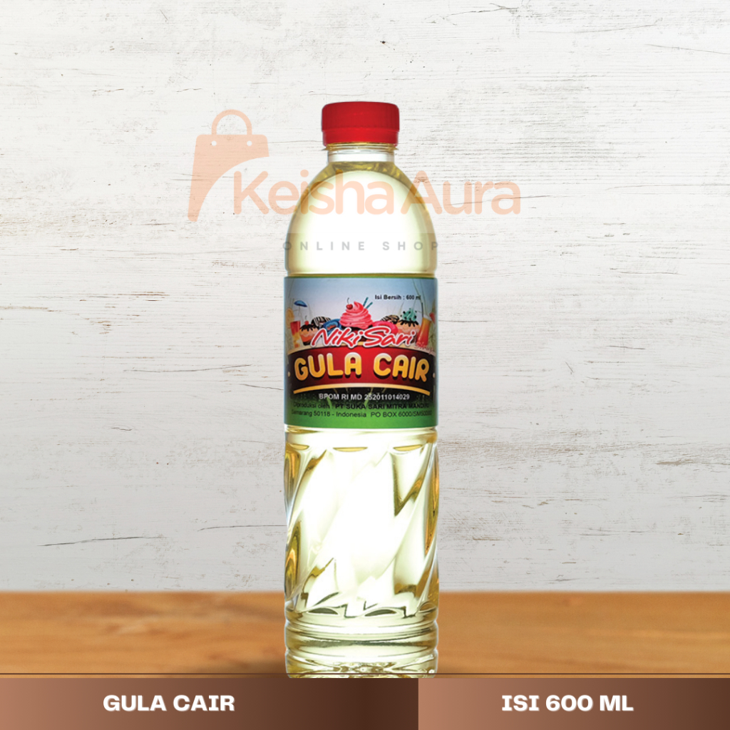 NIKI SARI GULA CAIR kemasan 600 ml Botol Plastik