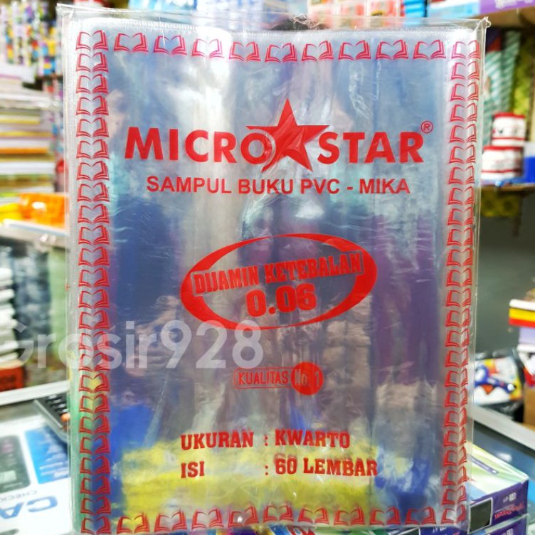 

SFGHU9279 Sampul Buku PVC Mika KWARTO Micro Star 6 isi 6 lembar