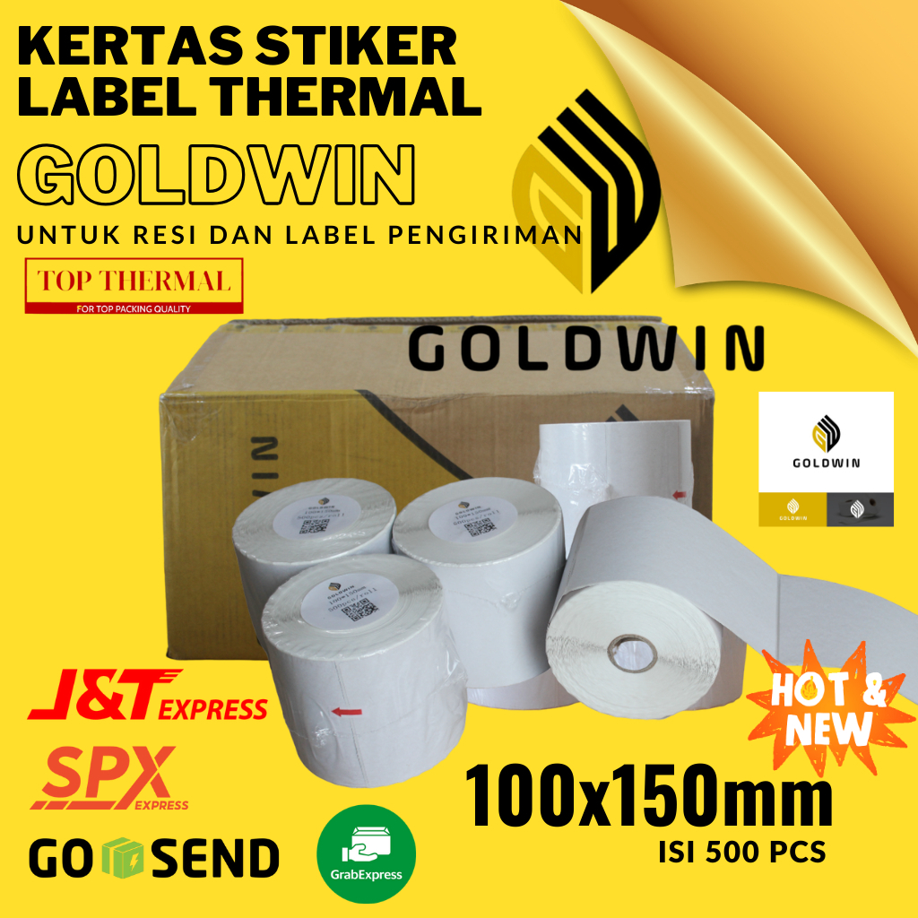

klm OKHI - KHUSUS INSTANT/SAMEDAY Label Barcode 100 x 150 / Kertas Sticker Thermal Resi 100x150MM