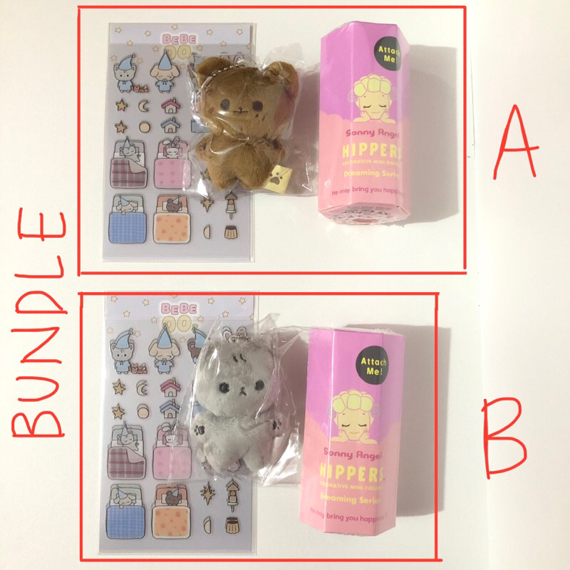 [READY] BUNDLE SET SONNY ANGEL HIPPERS DREAMING SEALED & DOLL BEBE NCT DREAM HAECHAN RENJUN BEBEZZAN