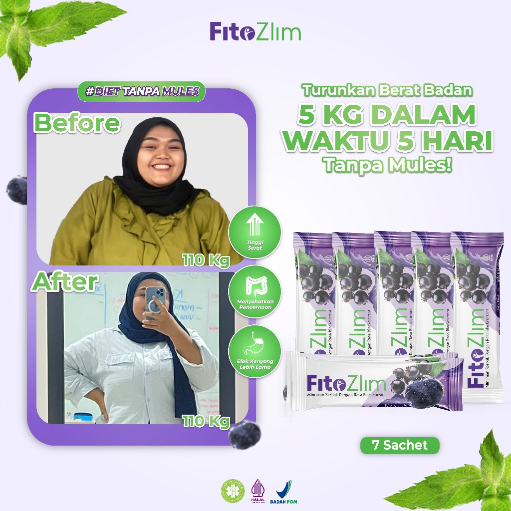 

Fitozlim Fiber 7 sachet Minuman Pelangsing Diet Simple