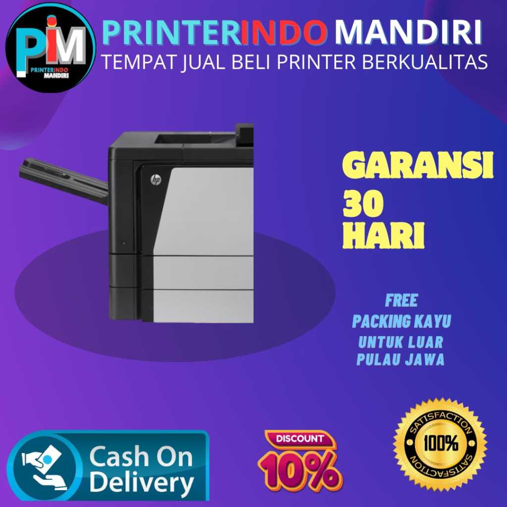 Printer hp laserjet enterprise M885 second siap pakai hasil lelangan kantor murah