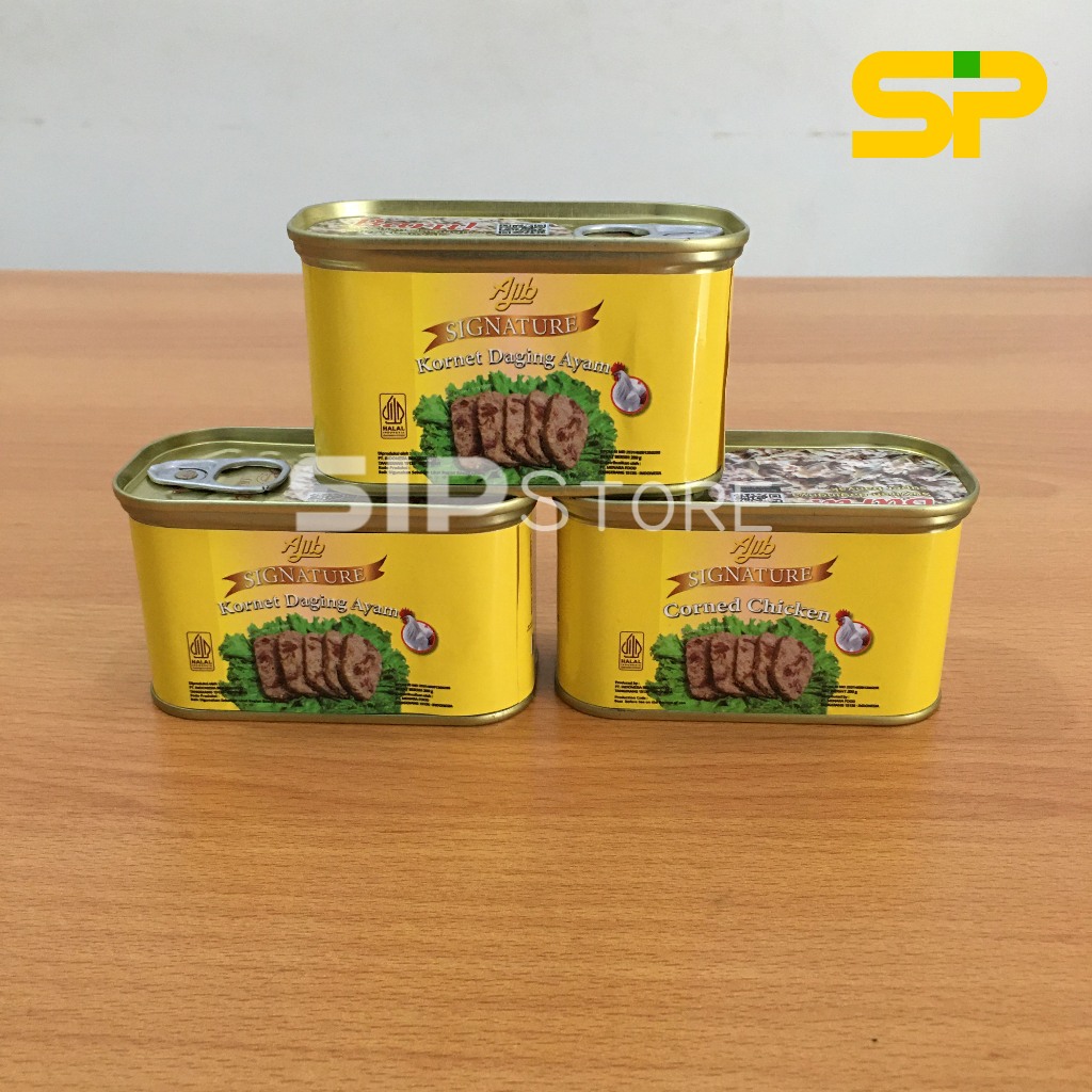 

Ajib Signature Kornet Ayam / Ajib Signature Corned Chicken