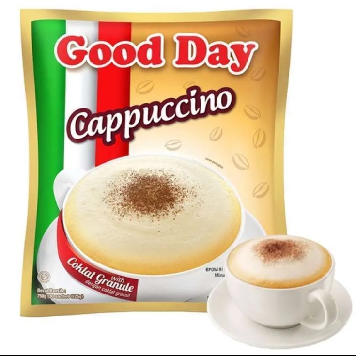 

Kopi Good Day Cappucino Coffee / Sachet Bungkus 25gr