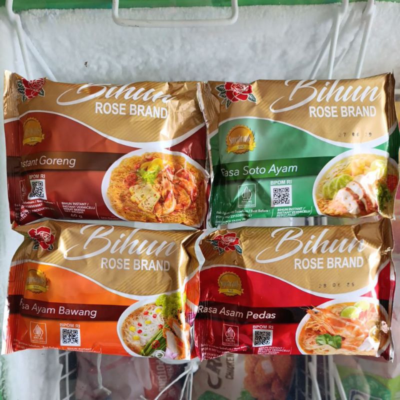 

Bihun Rose Brand Goreng Ayam Bawang Soto Ayam Pedas 55gr