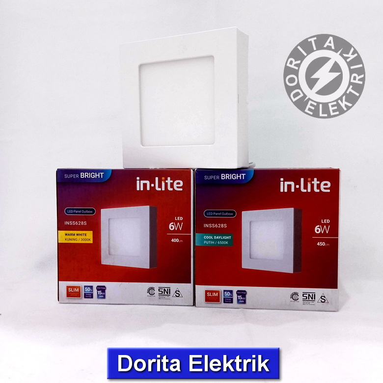 in-Lite Lampu 6 Watt Panel Outbow INSS 628S 6w inlite