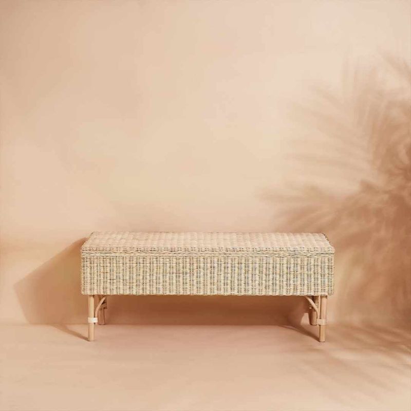 sofa Rotan Aesthetic /Bench Ottoman
