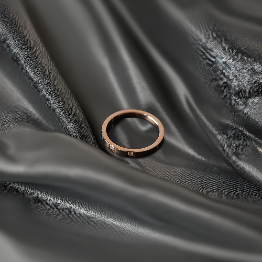 PROMO 5.5 Yooara - Cincin Wanita Titanium Model Titania Aksesoris Anti Karat Dan Luntur Premium Eleg