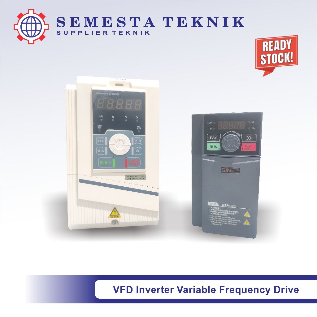 Inverter 3 HP / 2.2 Kw / 1 Phase --> 3 Phase Variable Frequency Drive VFD
