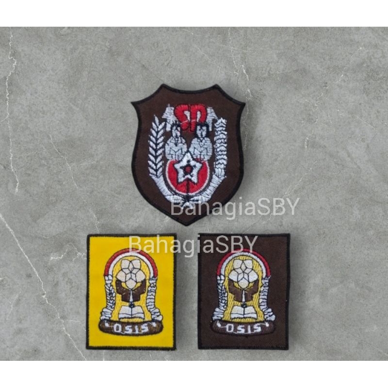 Perlengkapan Sekolah Bet Saku Bordir Logo SD SMP SMA