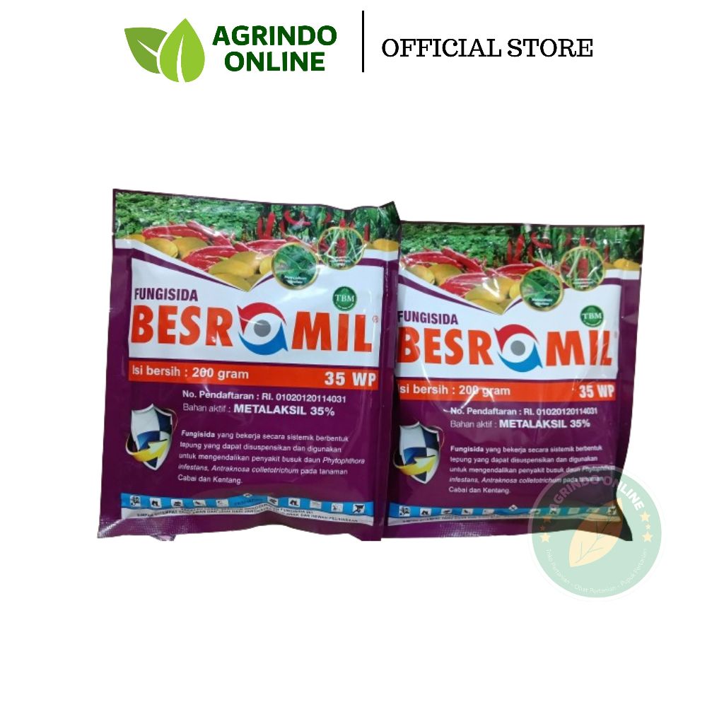 FUNGISIDA SISTEMIK BESROMIL 200GR - METALAKSIL 35%