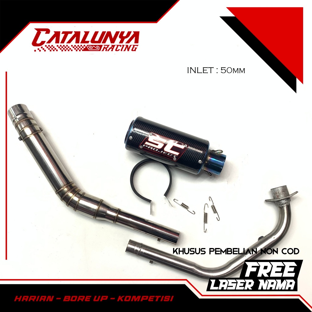 FULLSYSTEM KNALPOT SC PROJECT BLUE CARBON THUNDER 125