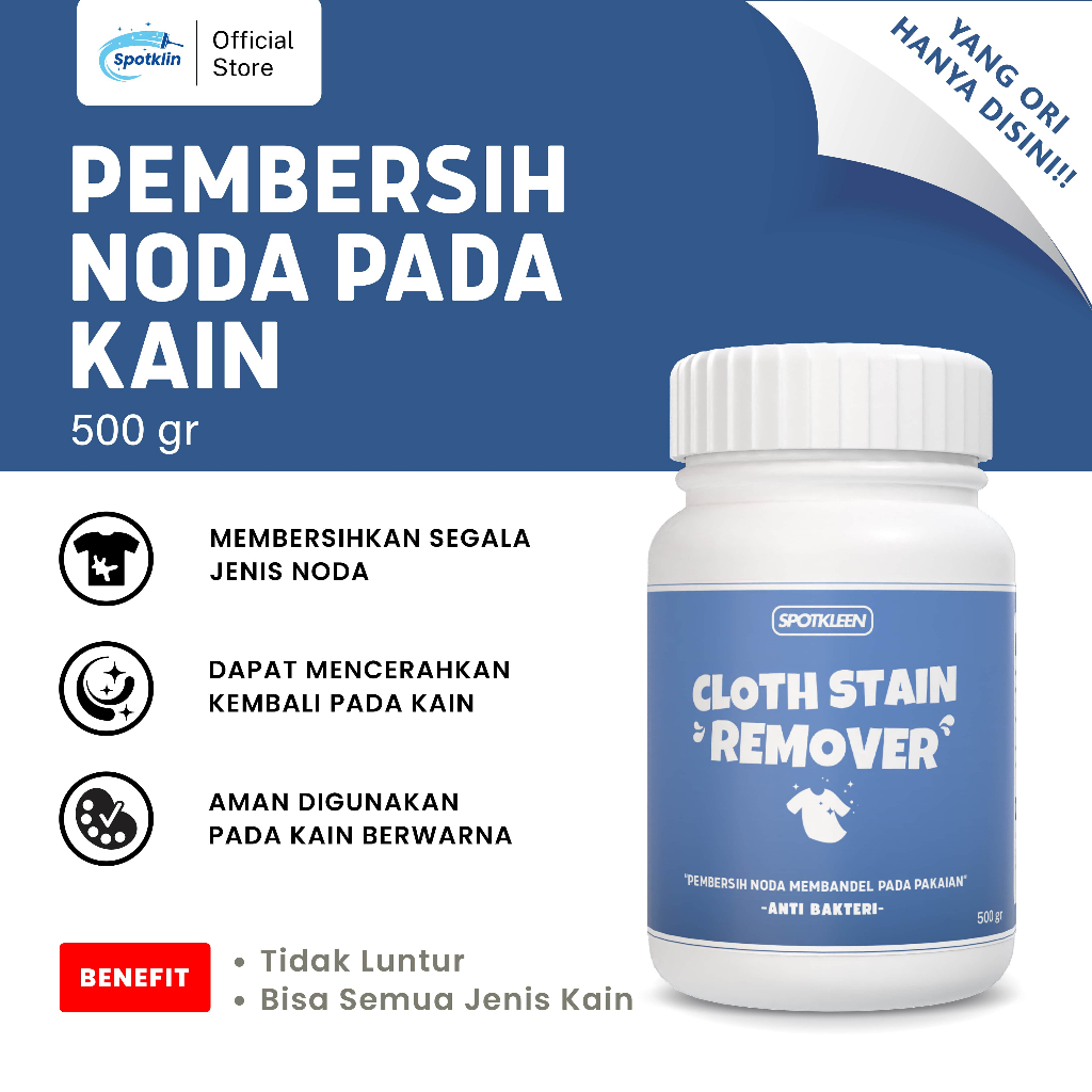 Pemutih Penghilang Noda Baju Jamur Pakaian Ampuh 500gram Ampuh