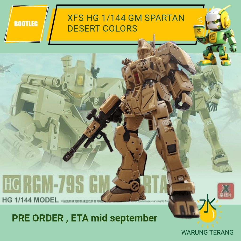 XFS HG 1/144 GM Spartan Desert Colors gadum fighter RGM-79S GM spartan desert moka mocha xing feng s