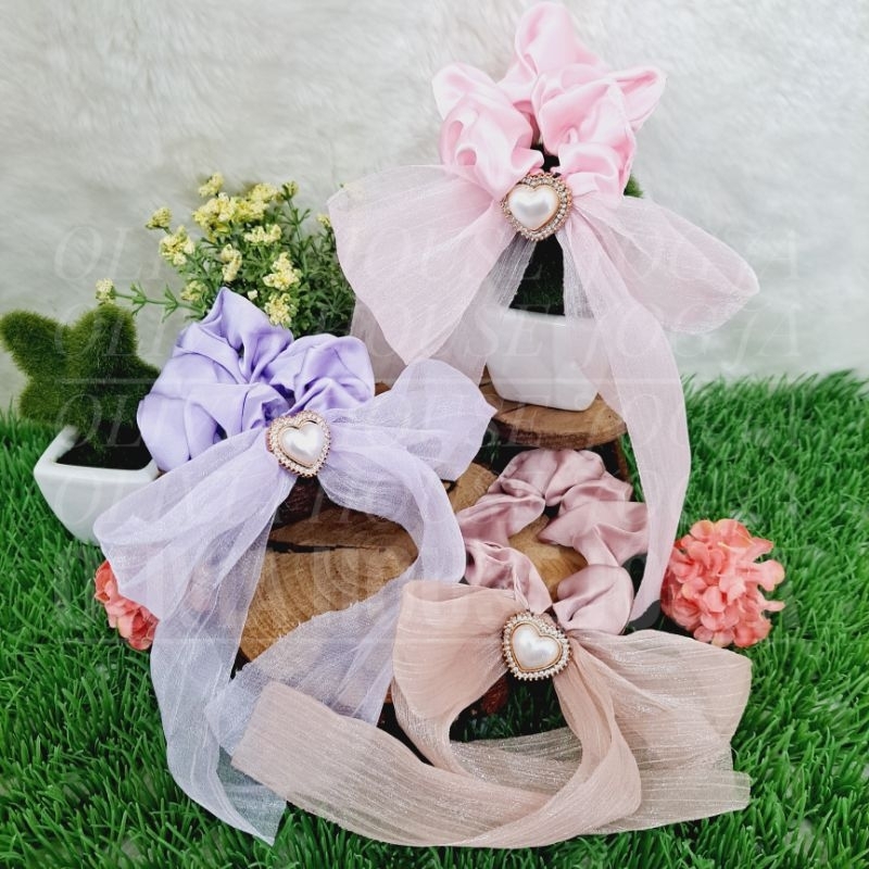 Ikat Rambut Pita Panjang Tali Rambut Pita Love