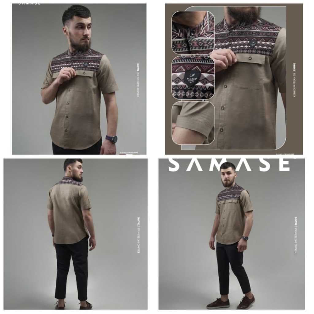 SAMASE Original Kemko Pattern Kemeja Koko Heritage Batik S-030