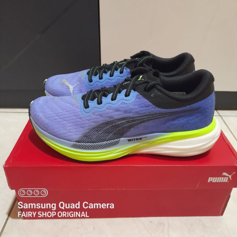 SEPATU RUNNING PUMA DEVIATE NITRO 2 WOMENS ROYALE SAPPHIRE-ELEKTRO PURPLE SIZE 37,,38,5 ORIGINAL BNI