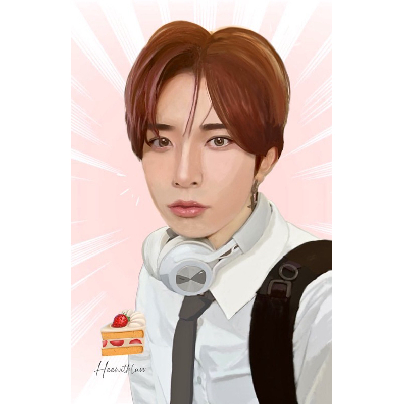 photocard heeseung drawing
