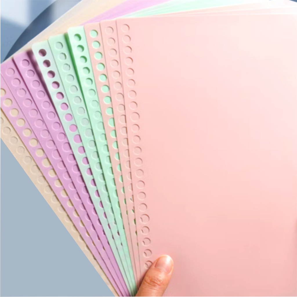 

Multicolor Loose Leaf Binder A5 Warna Loose leaf B5 Binder Isi Ulang A4 Journal Refill Paper Isi Kertas binder a5 Loose Leaf A5 Polos Berwarna A6 Refill Binder A5