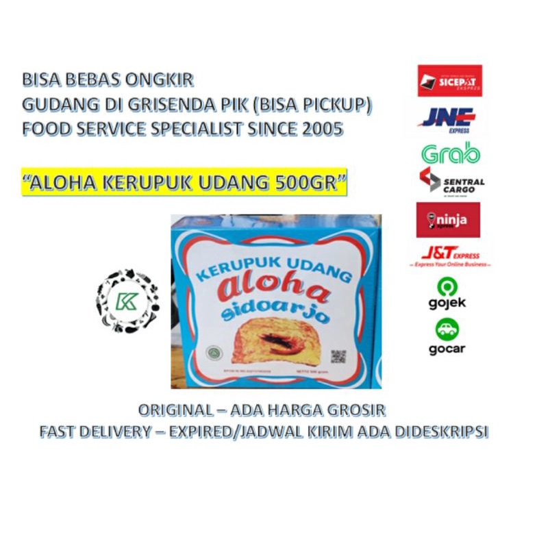 

PROMOV Kerupuk Udang ALOHA Sidoarjo 5gr Super Extra Biru BOX Berkualitas