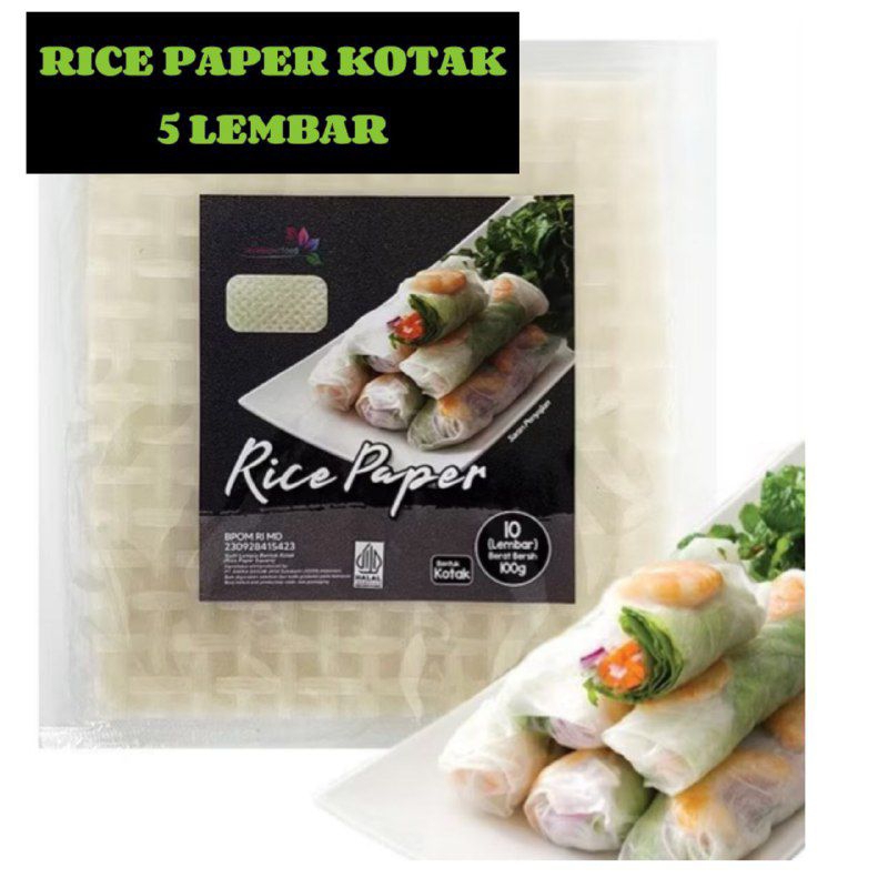 

Rice Paper KOTAK 5 Lembar / Banh Trang High Quality Kulit Lumpia Vietnam