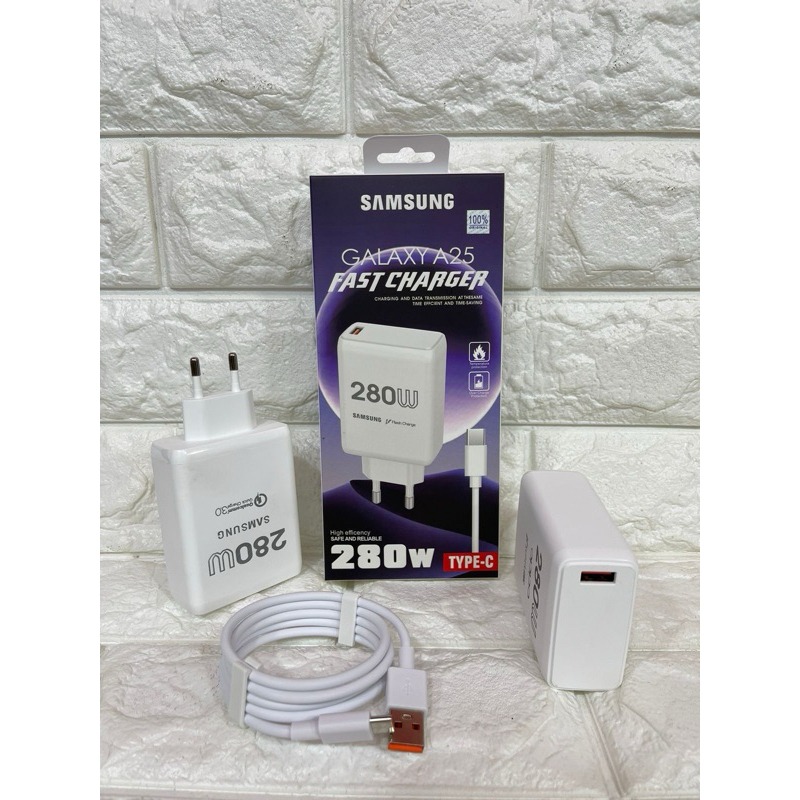 Charger ori 100 Samsung A25 Fast Charging 280W Casan Original