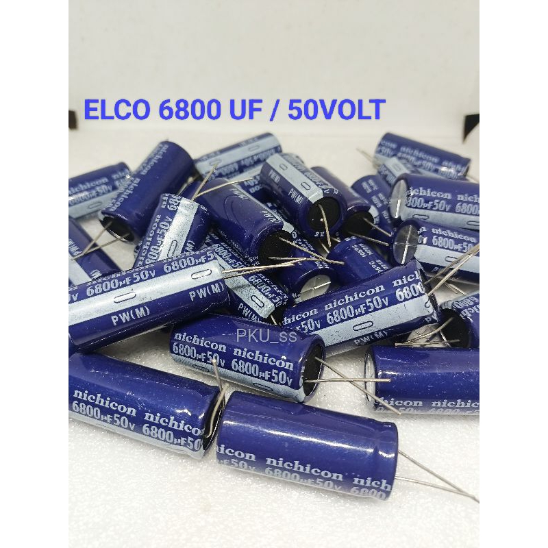 ELCO ELKO 6800UF  50V / ELKO 50v 6800uf / Kapasitor Capasitor 6800 uf 50volt