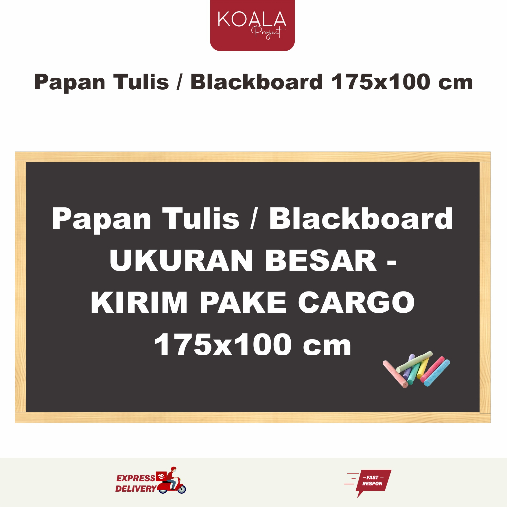 

PAPAN TULIS BLACKBOARD 175X100 CM - KOALA PROJECT