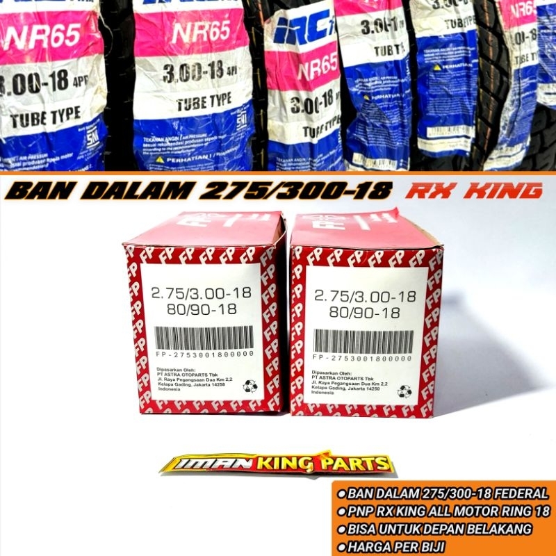 BAN DALAM 275/300-18 FEDERAL RX KING SCORPIO RING 18