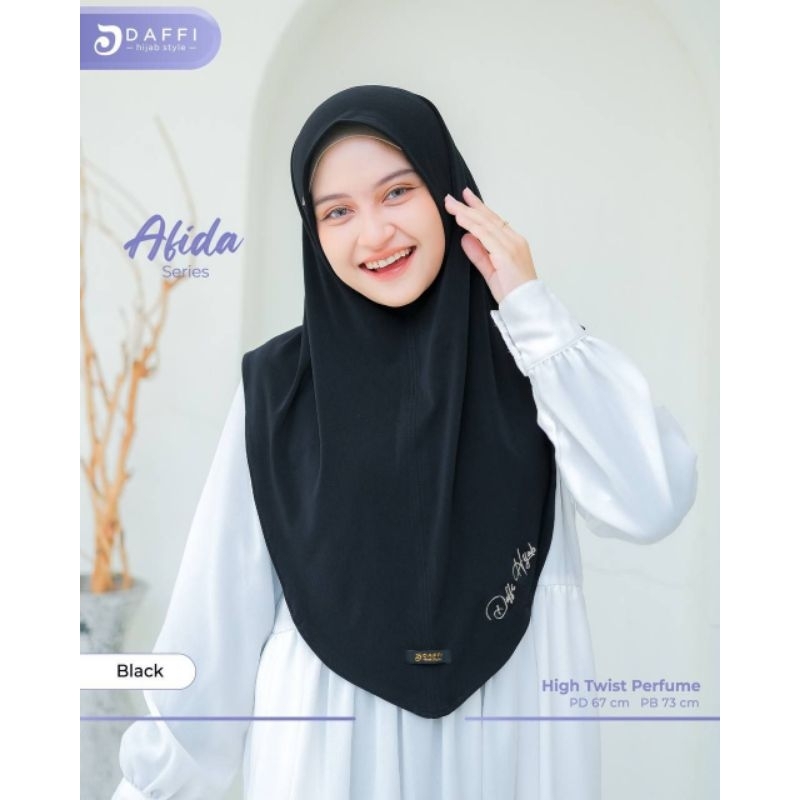 AFIDA DAFFI HIJAB NONPAD BORDIR SIGNATURE DAFFI HIJAB MODEL OVAL