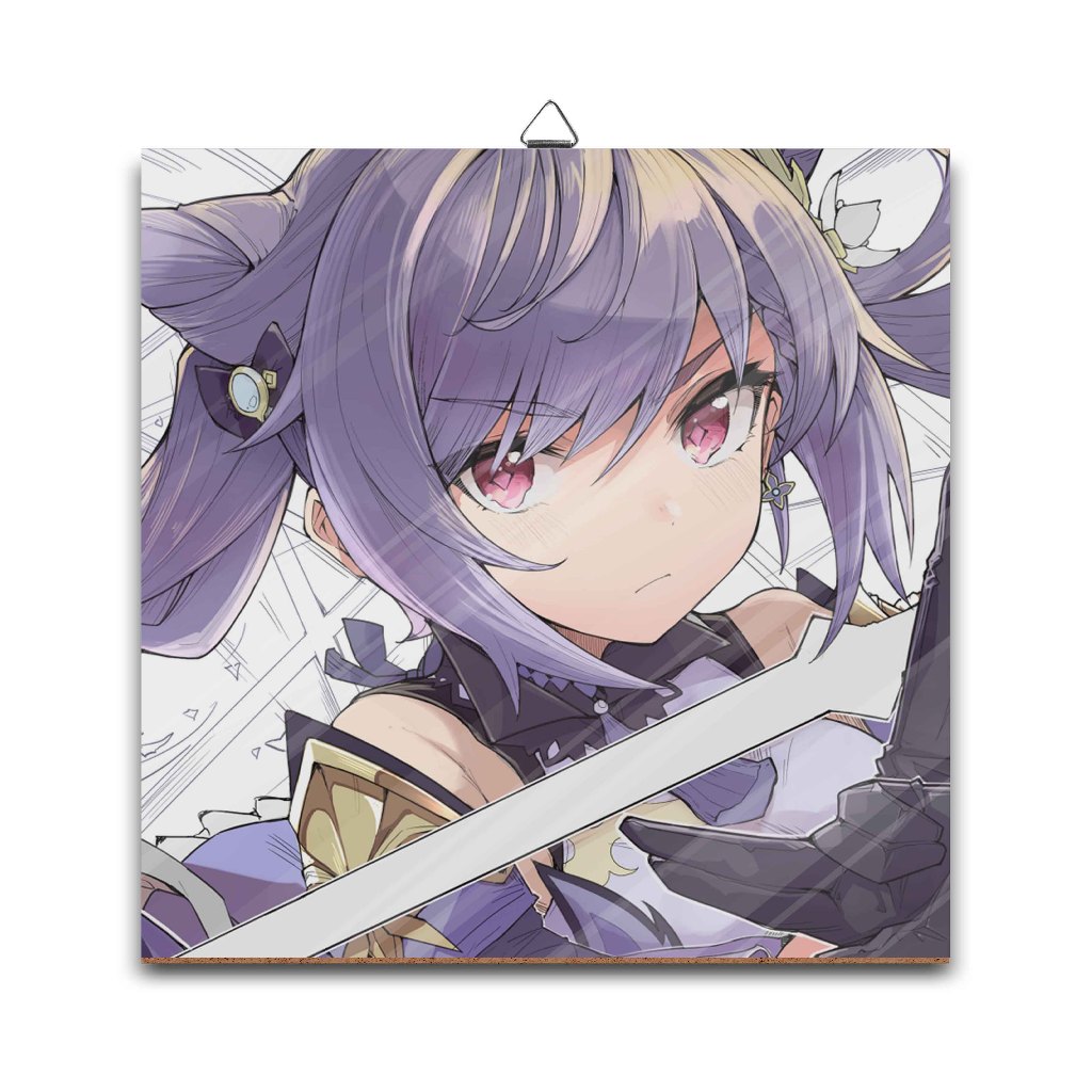 Poster dinding kayu	KEQING SLASH	-	GENSHIN IMPACT	material MDF