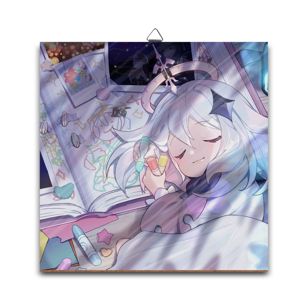 Poster dinding kayu	PAIMON COLORFULL SLEEP	-	GENSHIN IMPACT	material MDF