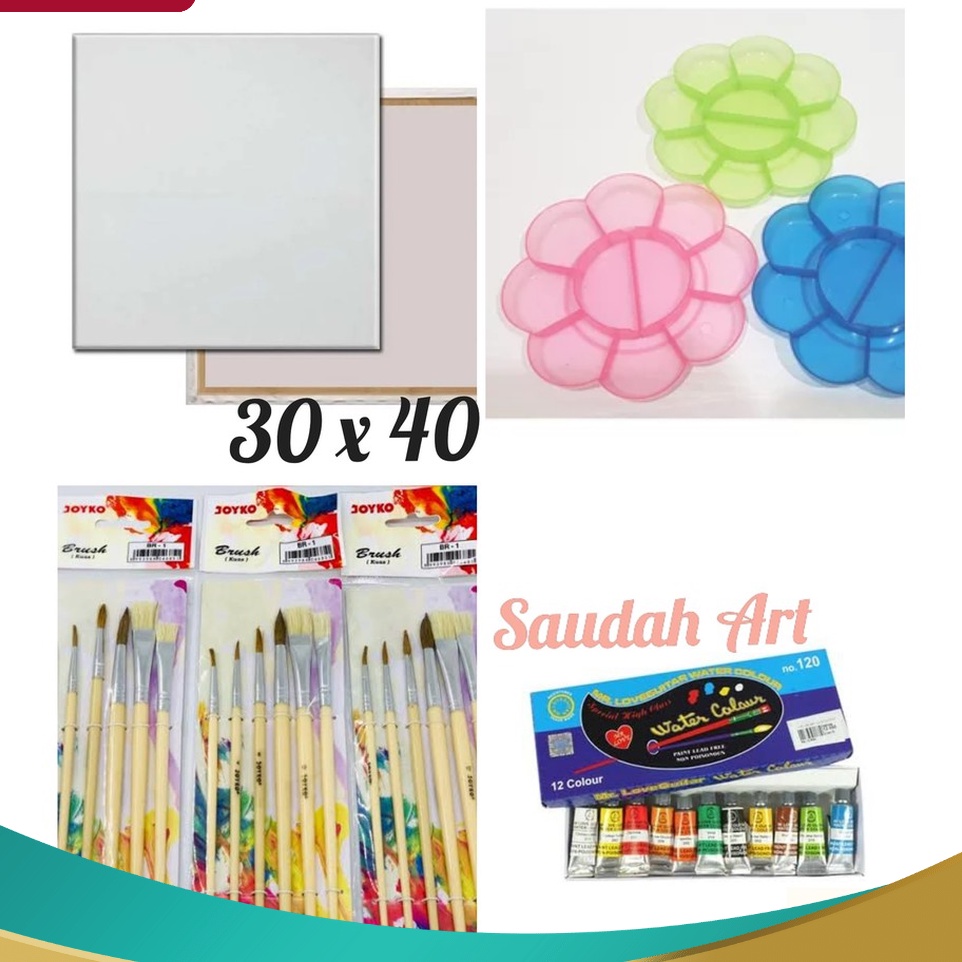 

SUPER SALE SPECTACULER Paket Kanvas Lukis kanvas 3x4kuaspaletcat air