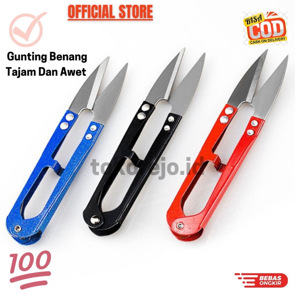 

Gunting Gunting Potong Benang / Cekris Stainless Merah