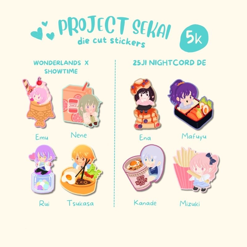 

Nonary.Project || Project Sekai Die cut Sticker