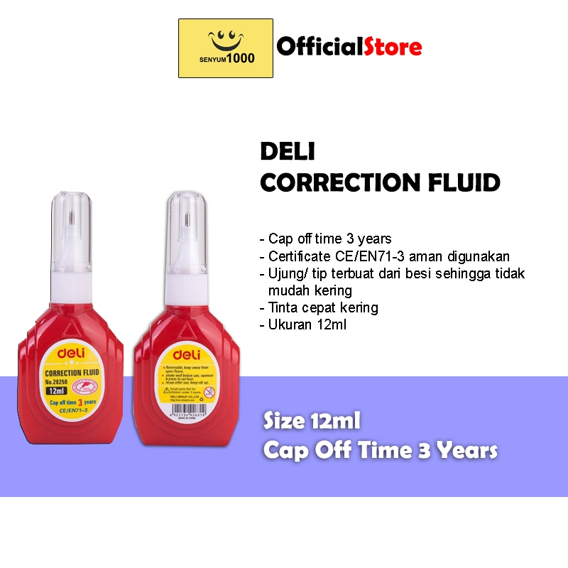 DELI Correction Fluid/Tip-ex cair 28250