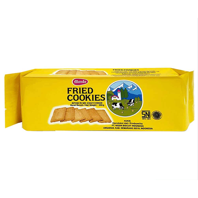 

Snack Biskuit Monde Biscuit Fried Cookies 200gr