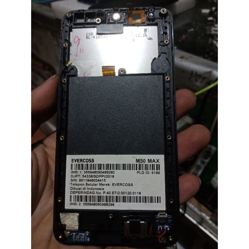 Lcd sepaket evercoss M50 max ori
