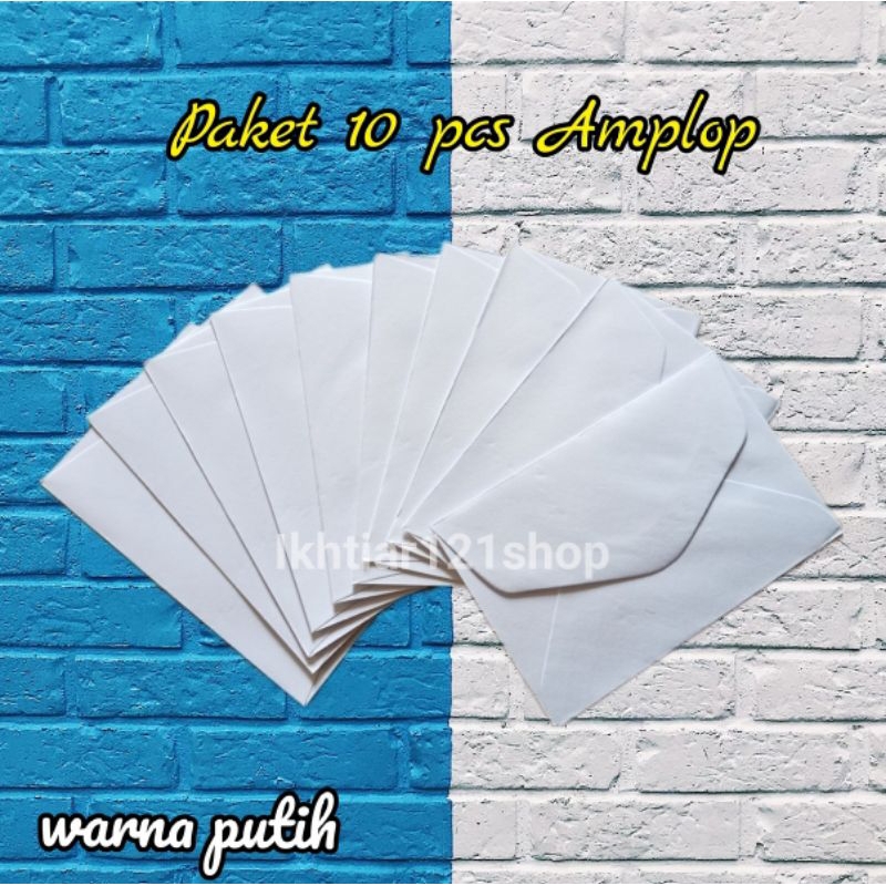 

Paket 10 Pcs Amplop Kertas/Envelope Amplop Kertas Putih Per 10 Pcs