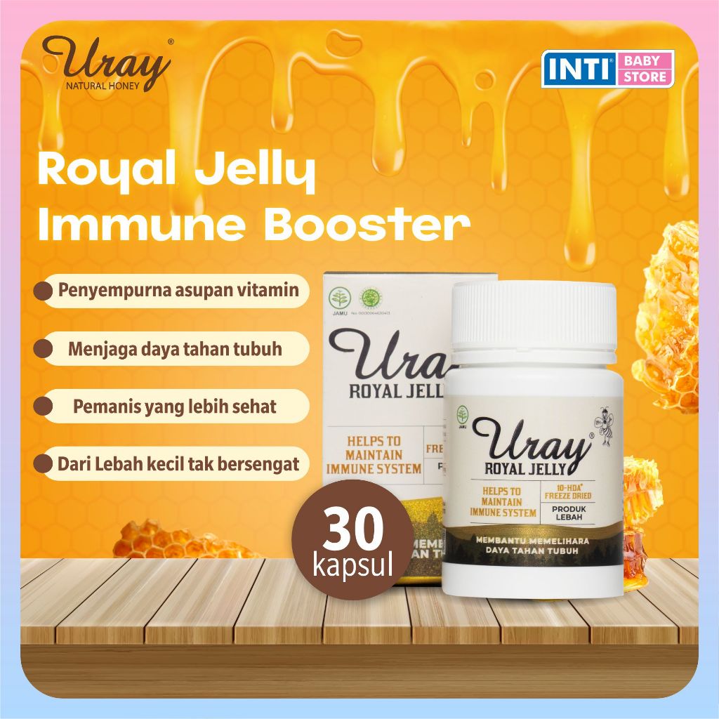 

Madu Uray - Royal Jelly Capsul Isi 30 | Ekstrak Royal Jelly