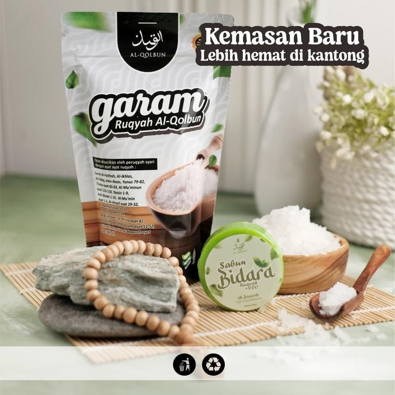 

garam al qolbun / garam ruqyah al qolbun asli / garam mandi al qolbun / garam al qolbun asli / garam al qolbun asli original 100% / Al-Qolbun Garam Ruqyah Asli, Bonus Parfum Kasturi, Air Zam-Zam, Sabun Bidara | Membuang Aura Negatif