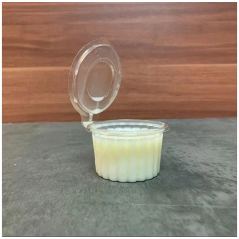 Mika Cup Puding 60ml tutup senyawa Mika jelly Mika puding ( pack isi 50 pcs)