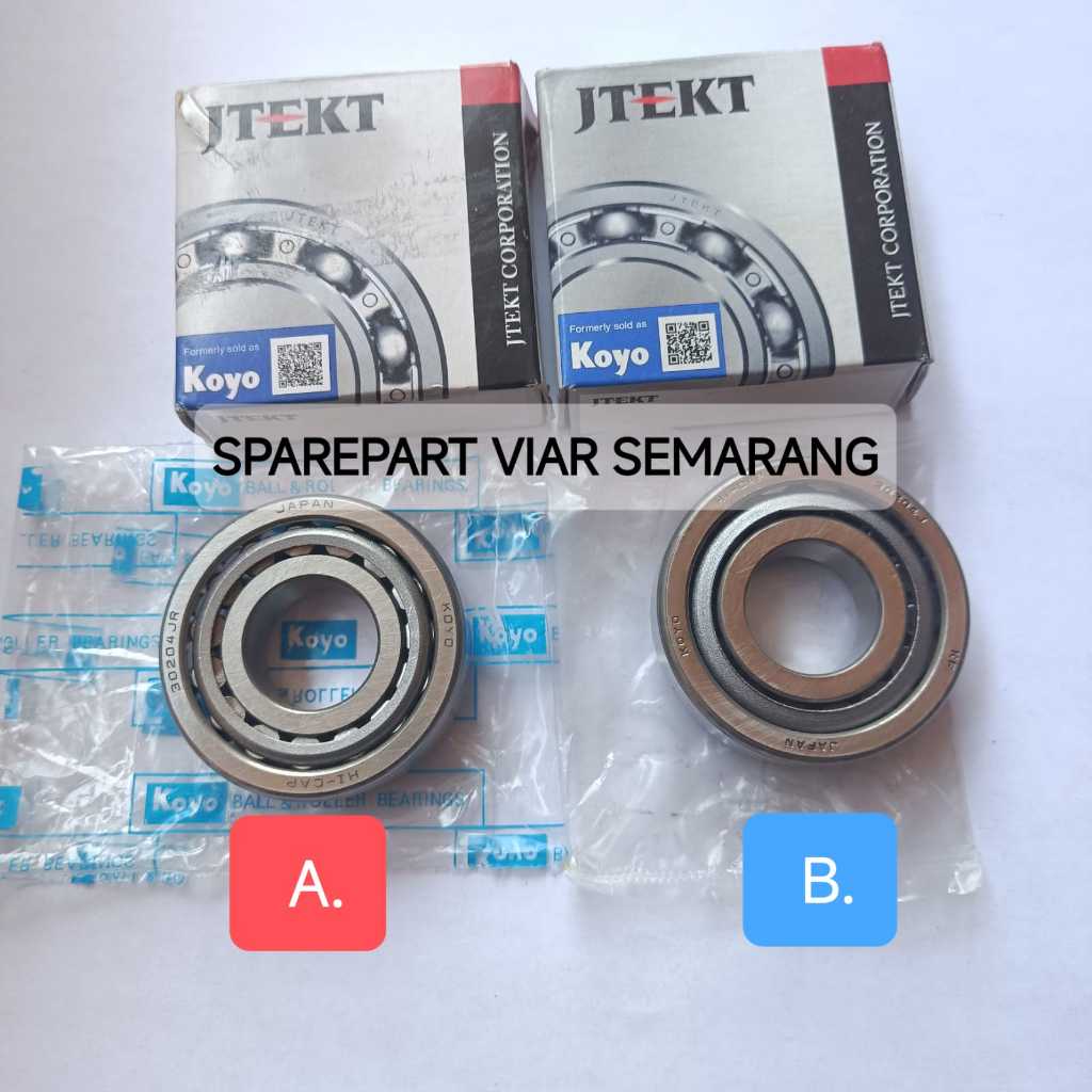 30204 Laker gigi gardan viar roda 3 kaisar jialing dll bearing hub gardan tossa 30204 KOYO