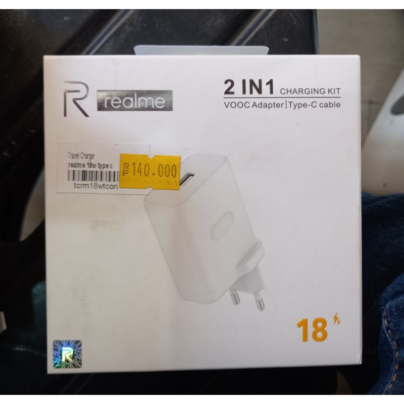 CAS REALME ORI 18W TYPE-C PENGISIAN VOOC / DART