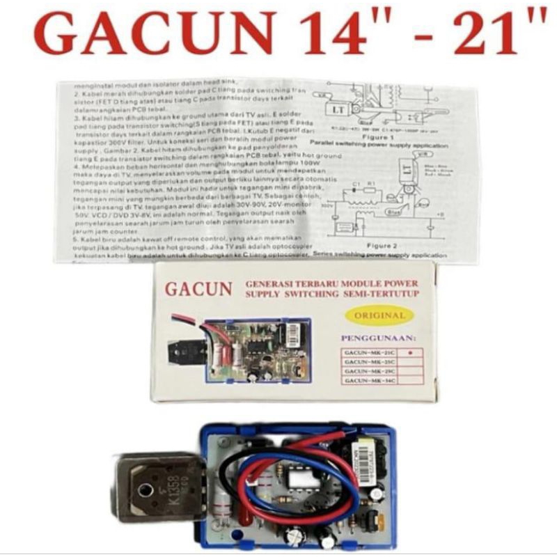 REGULATOR TV GACUN 21 INCH MK 21C ORIGINAL GACUN