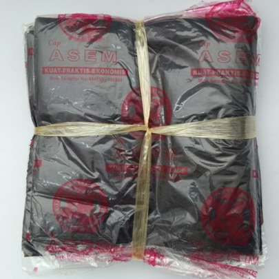 Kresek Asem warna Hitam uk 15x33/ Kresek HItam Kecil Tipis / kresek jajan kecil