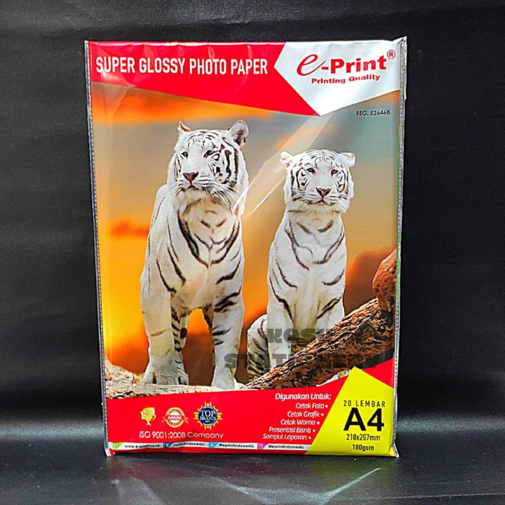 KERTAS FOTO / EPRINT PHOTO PAPER GLOSSY A4 180 gsm