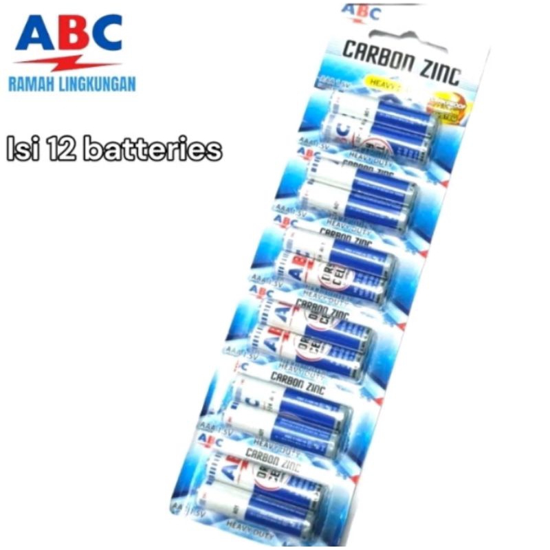 Batu batre remot ABC AAA biru